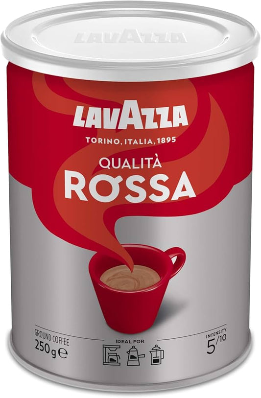 Lavazza - Qualità Rossa Ground Coffee, Medium Roast, 250g